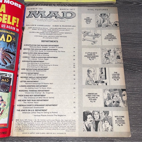 VINTAGE 1970s MAD MAGAZINE Bundle Lot Of 2ea Super Special #25 & #189 - Picture 9 of 10